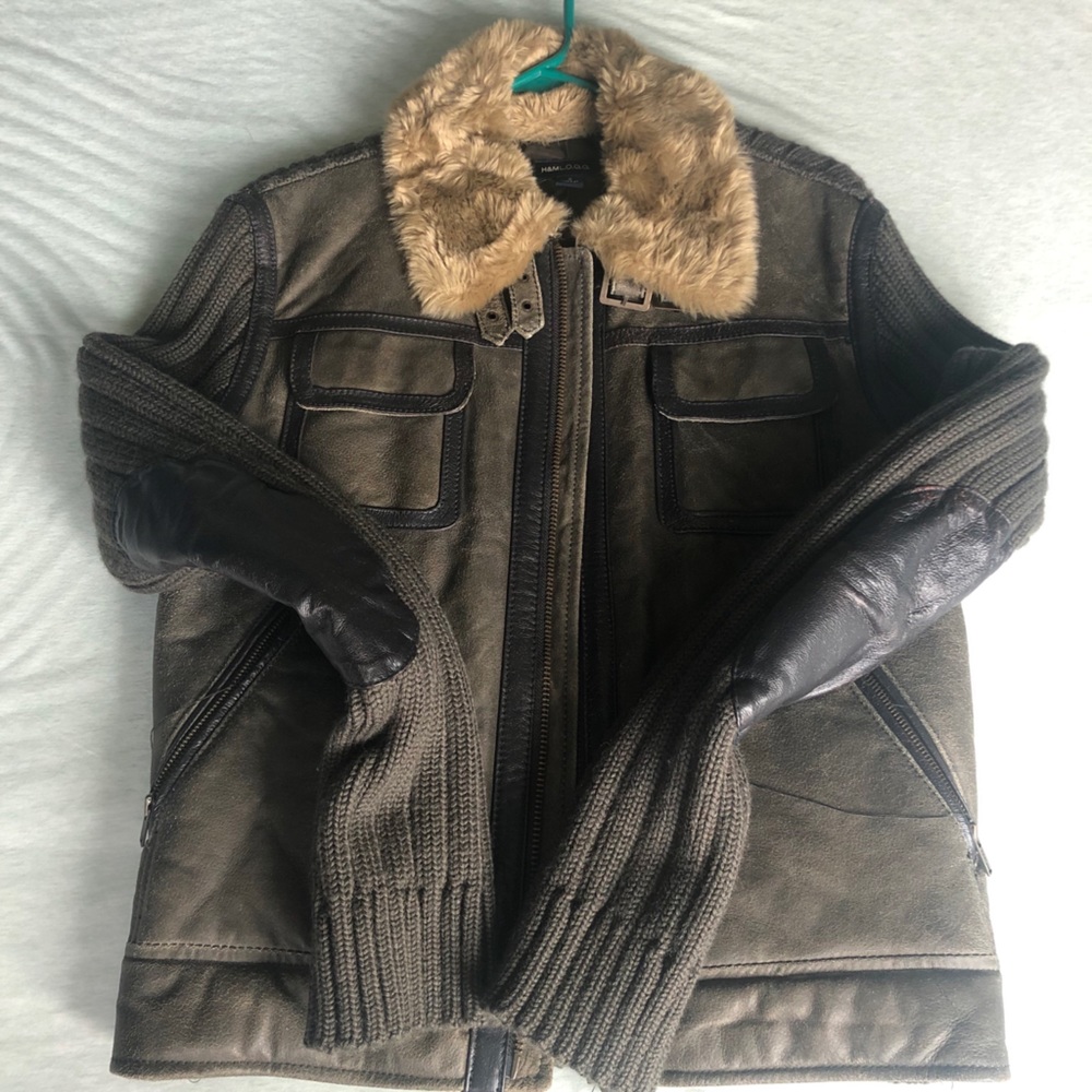 Men’s faux leather jacket